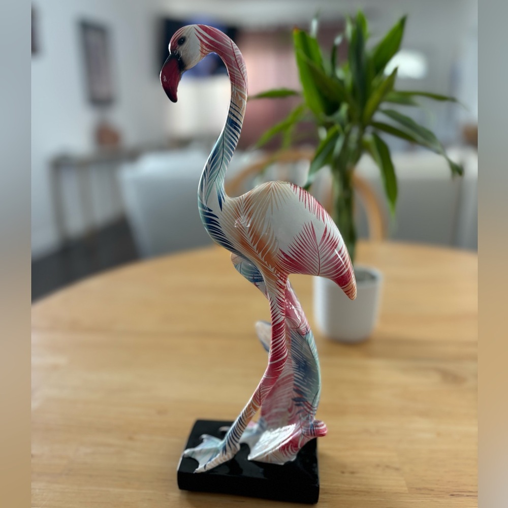 Flamingo Decor Statue Decorations Art Modern Sculpture